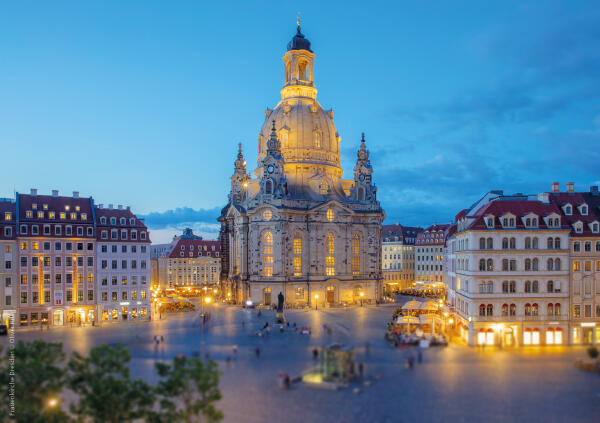 Frauenkirche mit  Taschenbergpalais